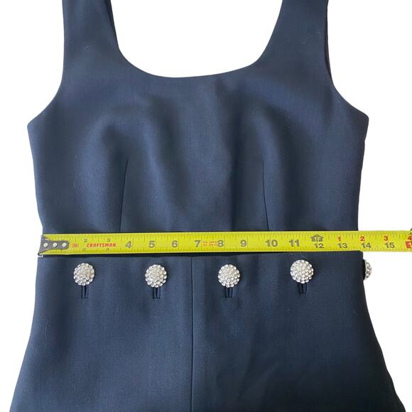 TORY BURCH Black Fremont Shift Cocktail  Dress Size 0 Style 41107 - Picture 12 of 12